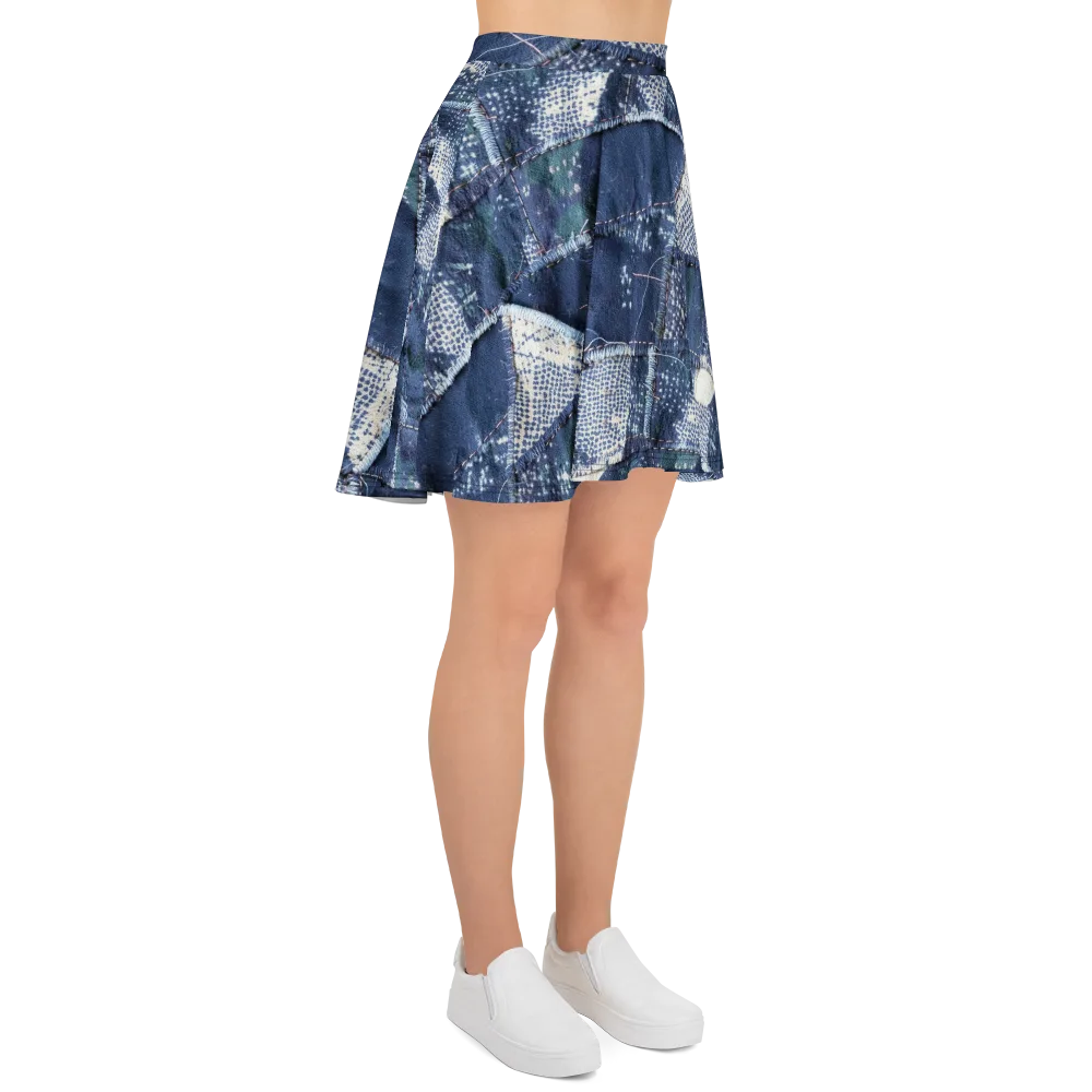 Midnight Mending on Skater Skirt — Right