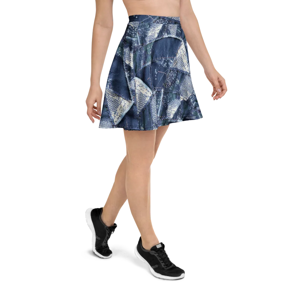 Midnight Mending on Skater Skirt — Right
