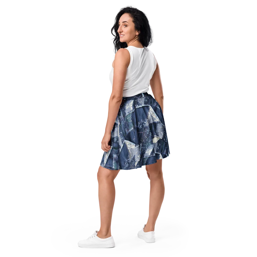 Midnight Mending on Skater Skirt — Back