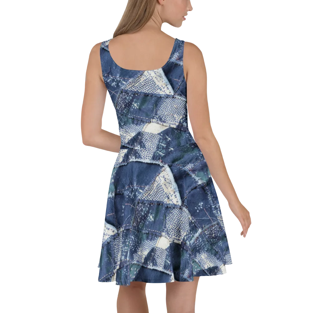 Midnight Mending on Skater Dress — Back