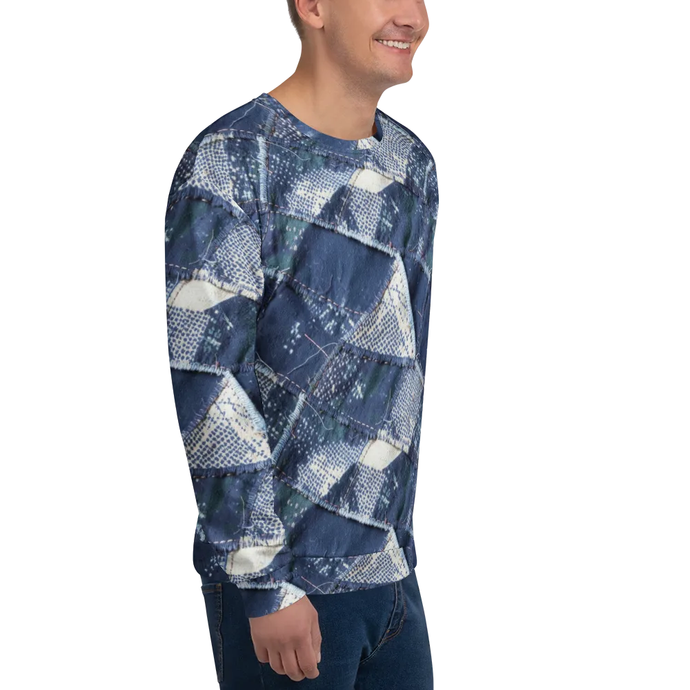 Midnight Mending on Sweatshirt — Right Front
