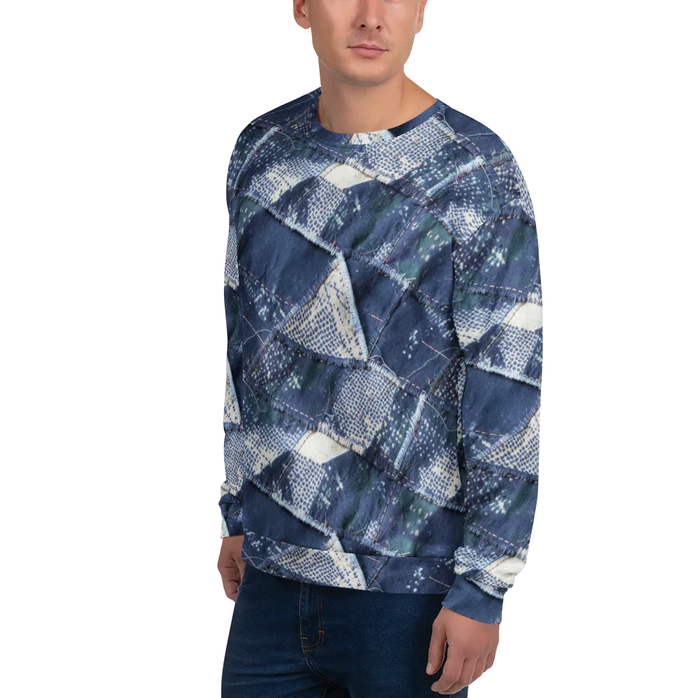Midnight Mending on Sweatshirt — Left Front