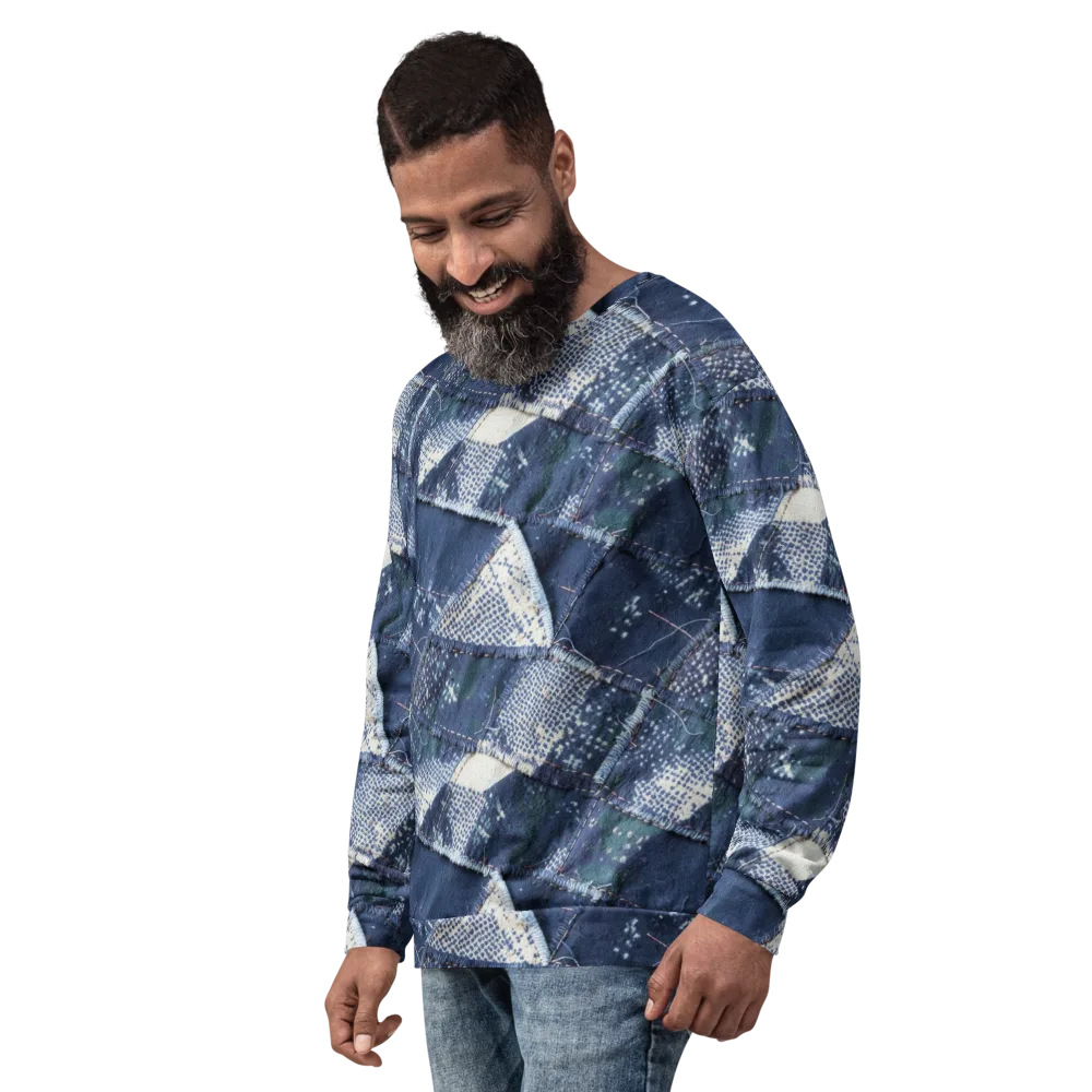 Midnight Mending on Sweatshirt — Left Front