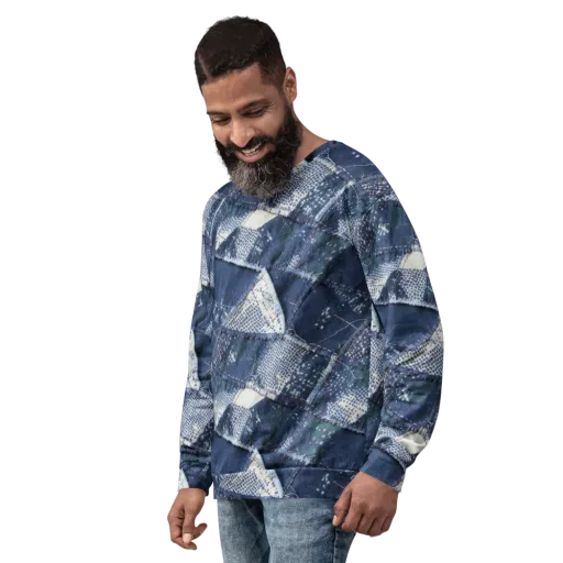 Midnight Mending on a Sweatshirt