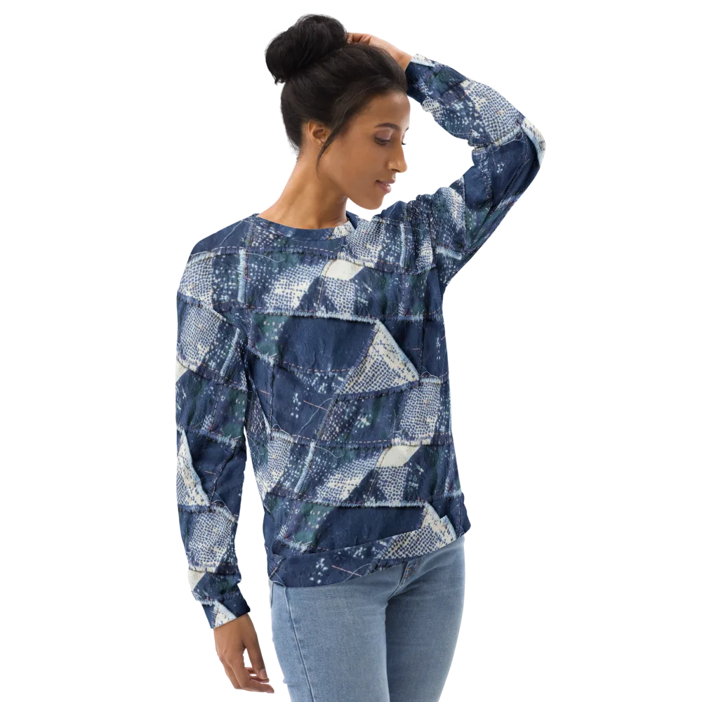 Midnight Mending on Sweatshirt — Right Front