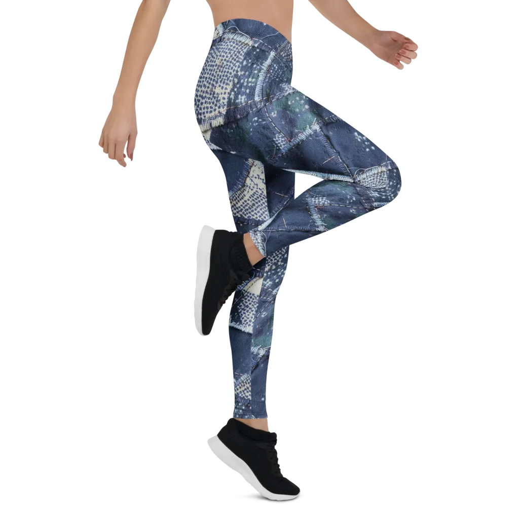 Midnight Mending on Leggings — Right