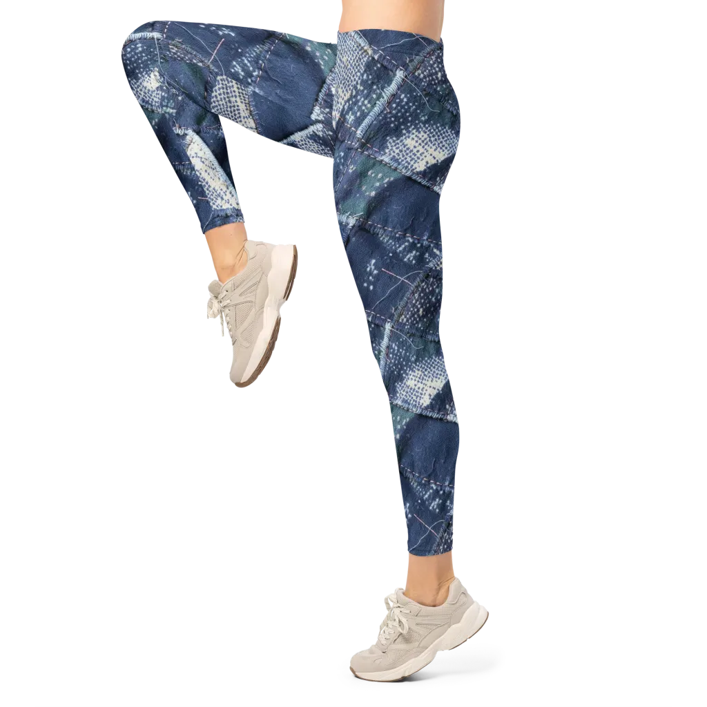 Midnight Mending on Leggings — Left