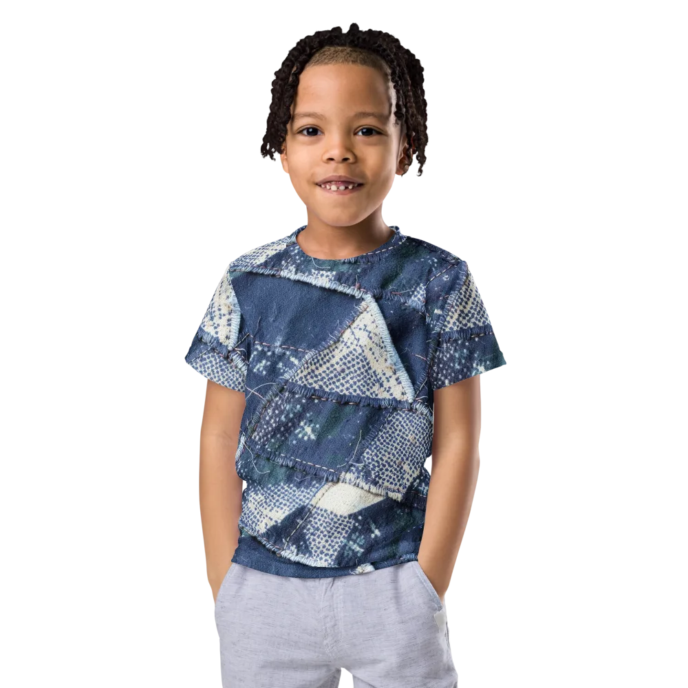 Midnight Mending on Kids Crew Neck T-Shirt — Front