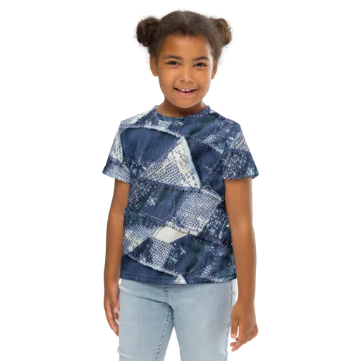 Midnight Mending on a Kids Crew Neck T-Shirt