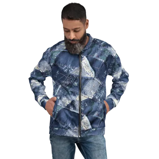 Midnight Mending on a Bomber Jacket