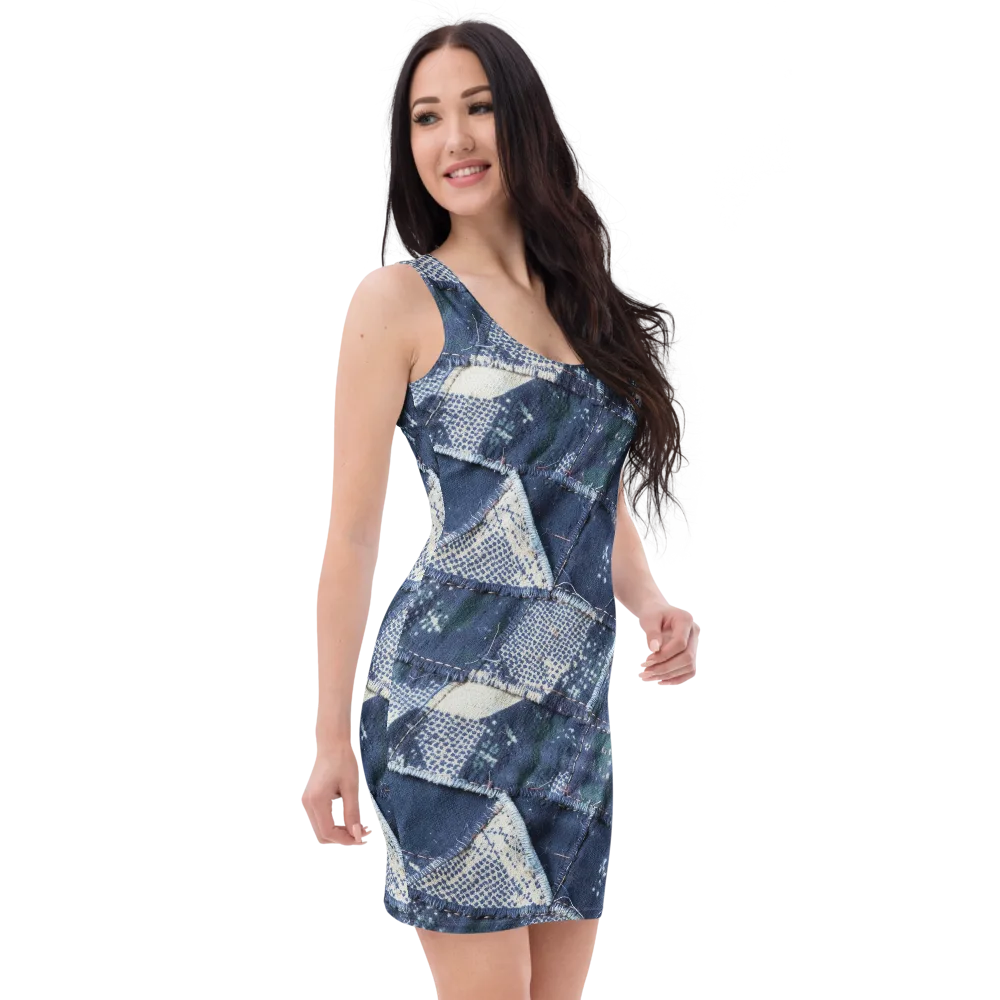 Midnight Mending on Bodycon Dress — Right Front