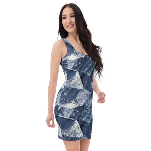 Midnight Mending on a Bodycon Dress