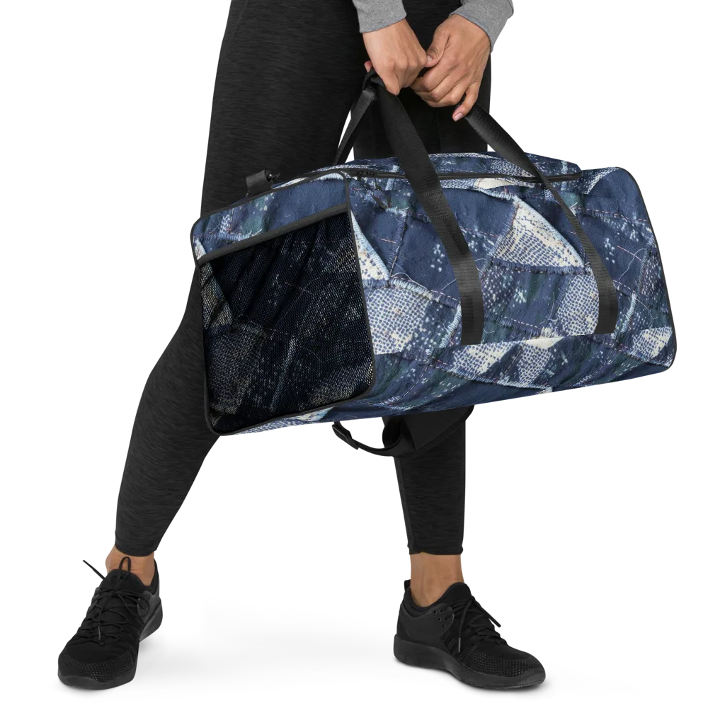 Midnight Mending on Duffle Bag — Right Front