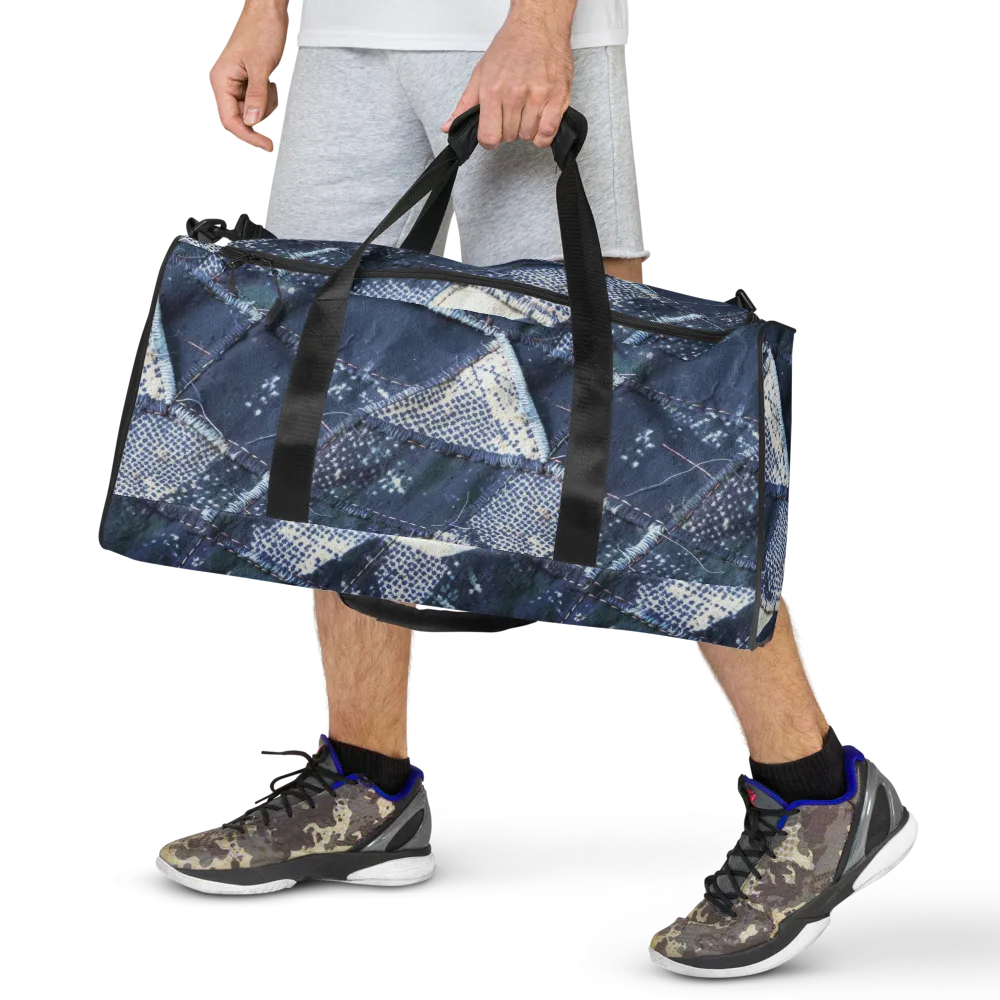 Midnight Mending on Duffle Bag — Front