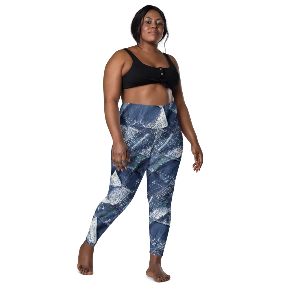 Midnight Mending on Leggings with Pockets — Front
