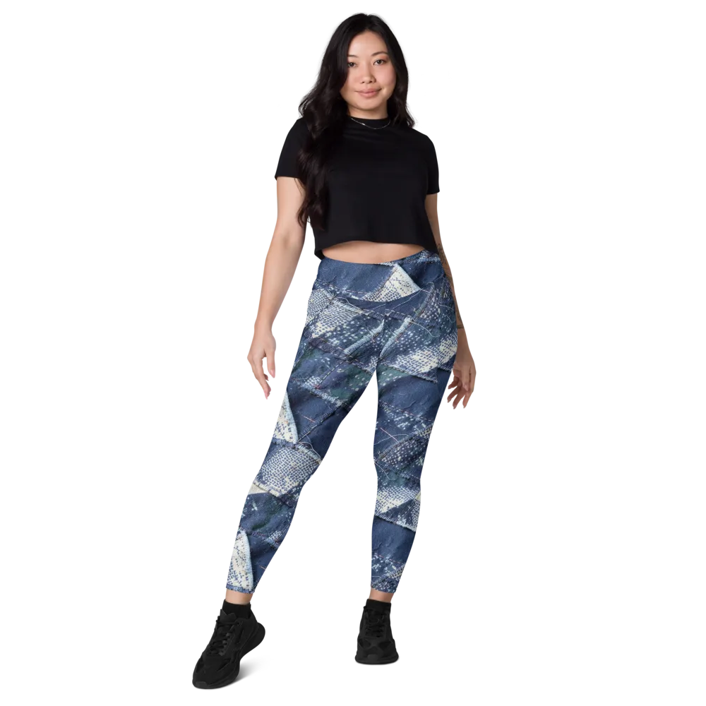 Midnight Mending on Leggings with Pockets — Front