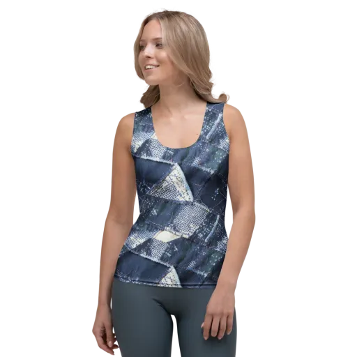 Midnight Mending on a Women's Tank Top