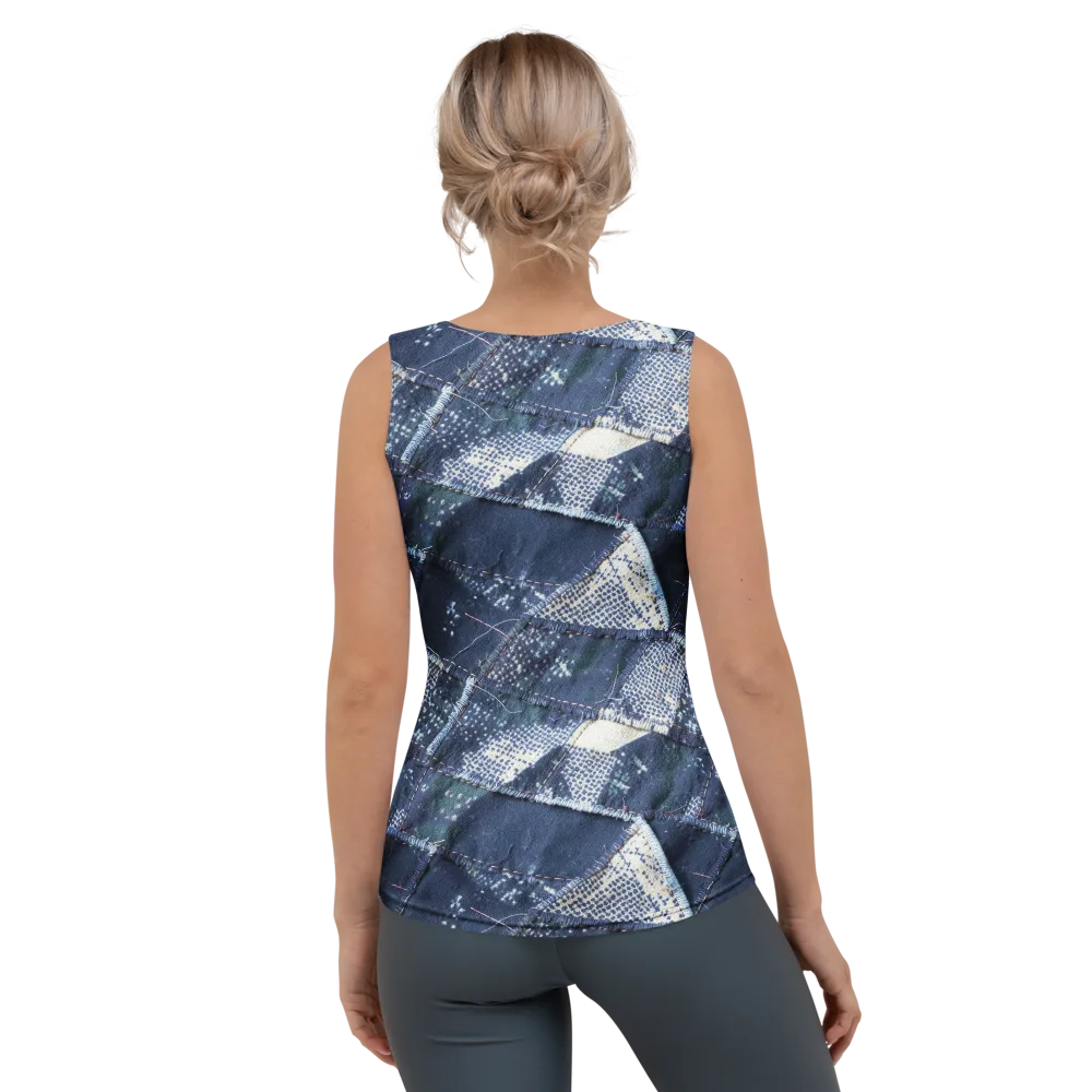 Midnight Mending on Women's Tank Top — Back