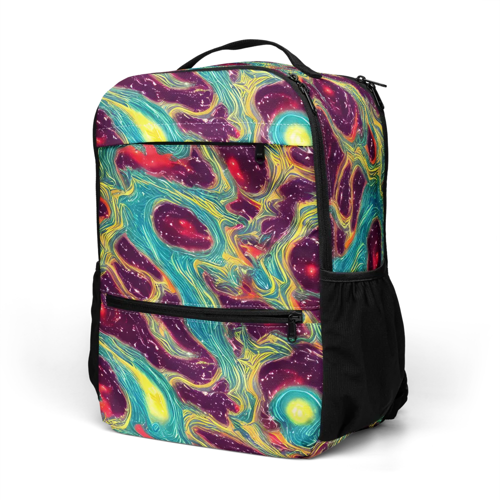 Cosmic Tides on Utility Backpack — Left Front