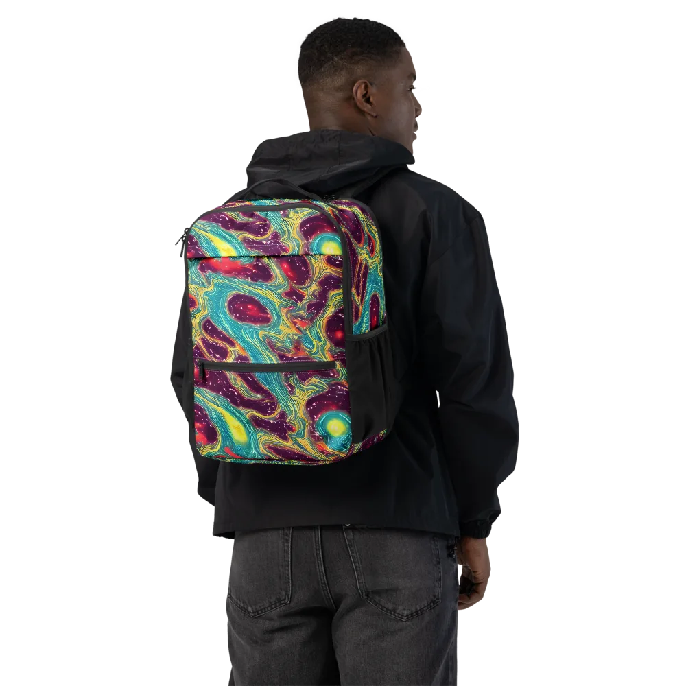 Cosmic Tides on Utility Backpack — Back