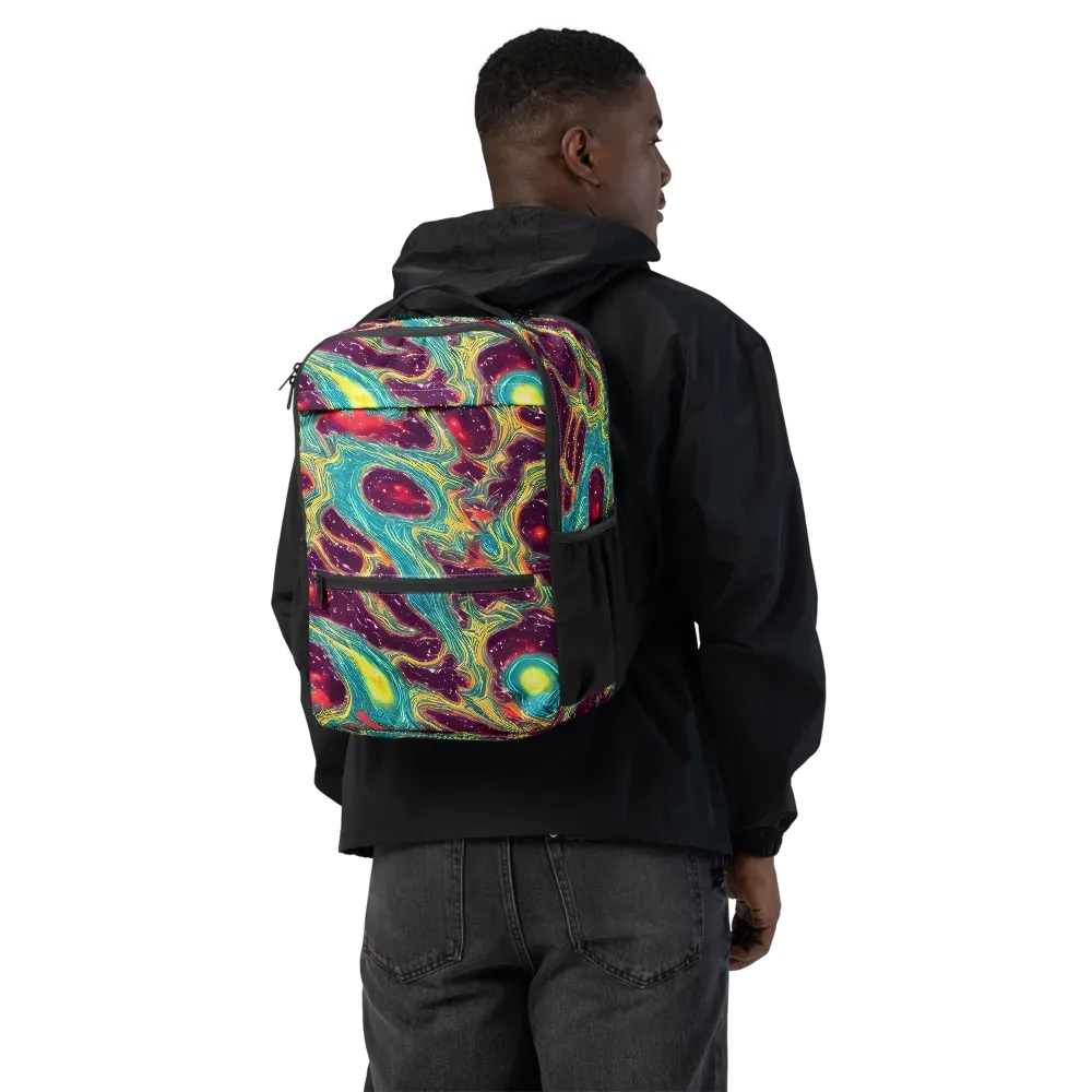 Cosmic Tides on Utility Backpack — Back