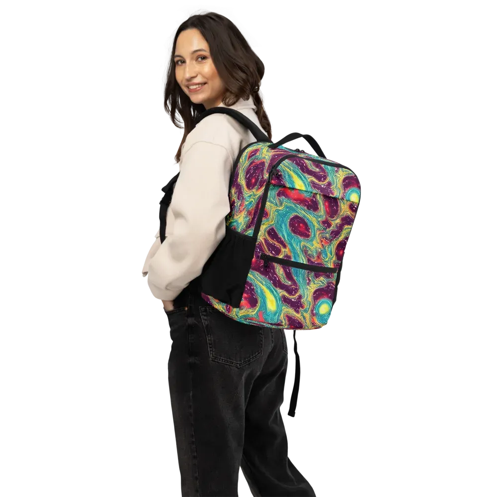 Cosmic Tides on Utility Backpack — Back