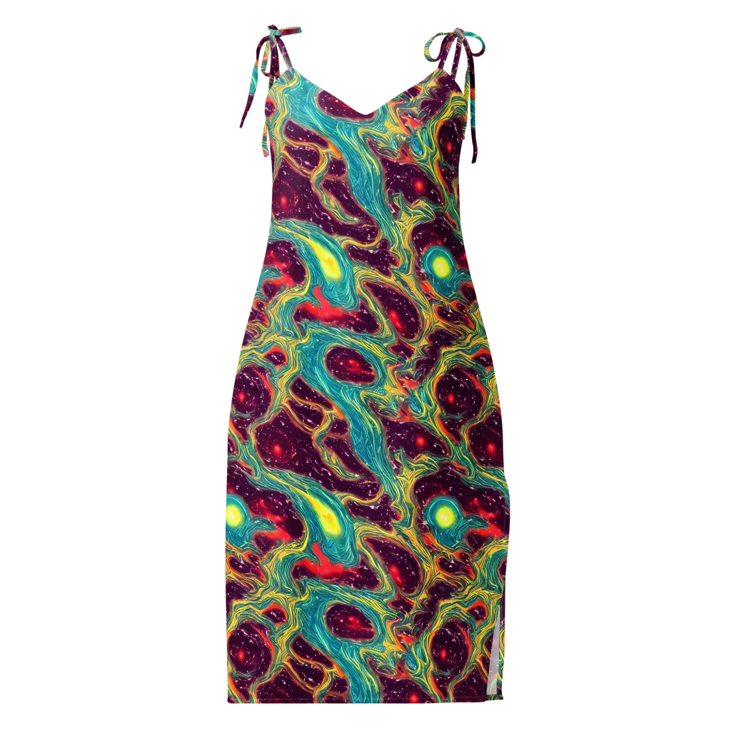 Cosmic Tides on Slip Dress — Front