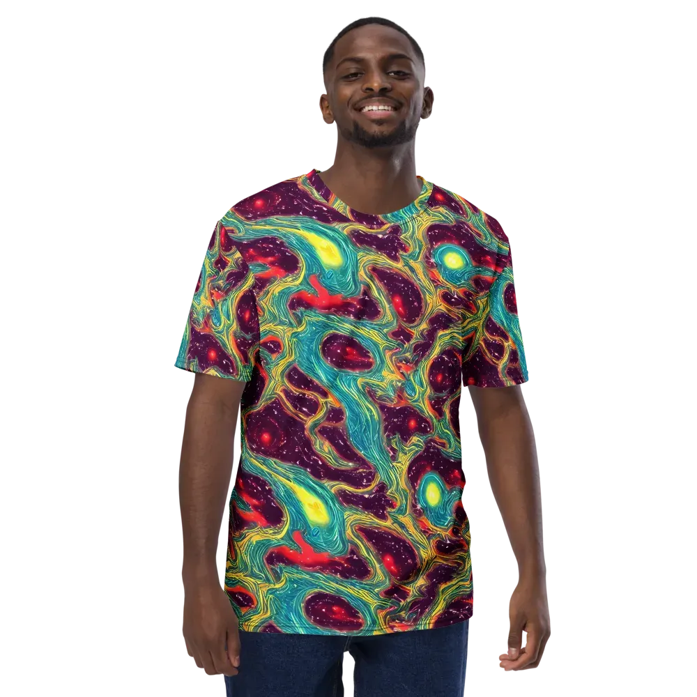 Cosmic Tides on Men's Crew Neck T-Shirt — Front