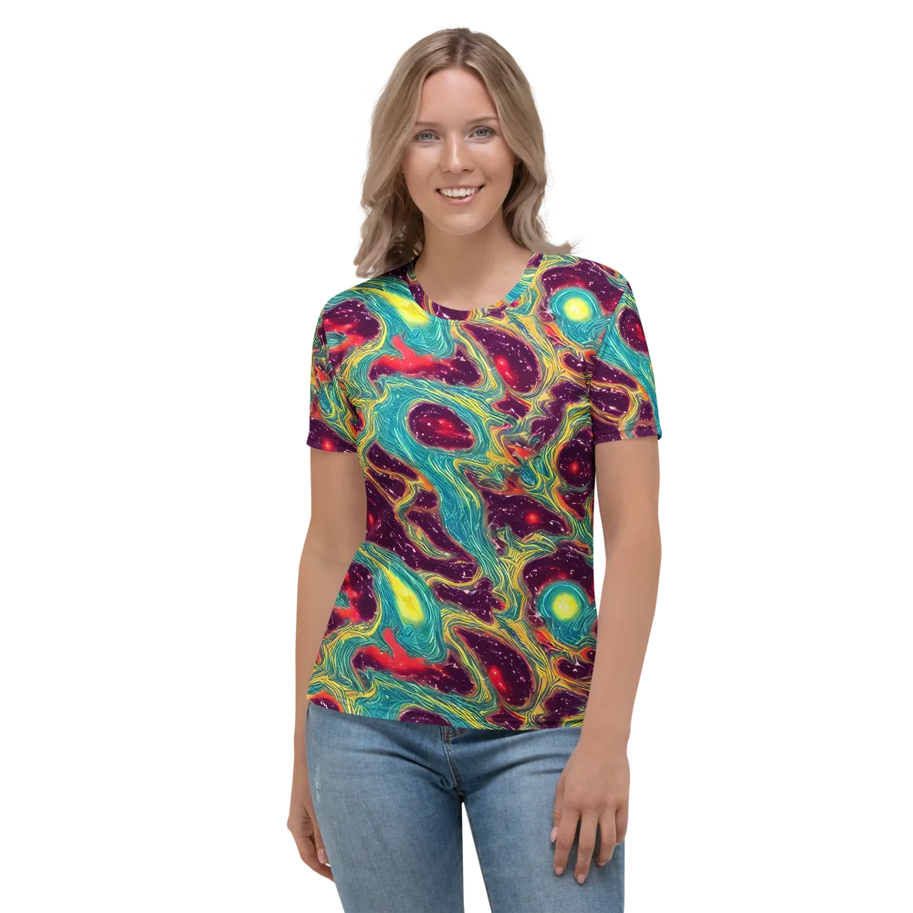 Cosmic Tides on Women's Crew Neck T-Shirt — Front