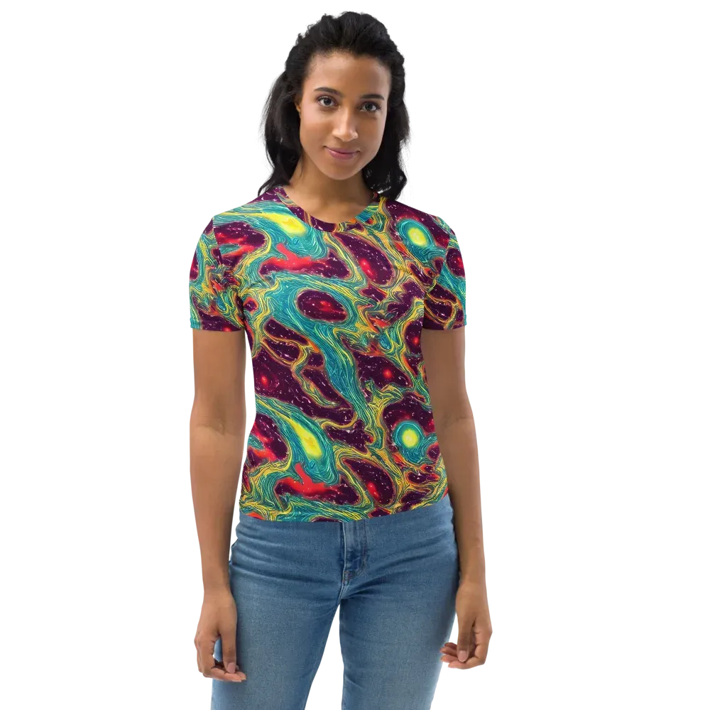 Cosmic Tides on Women's Crew Neck T-Shirt — Front