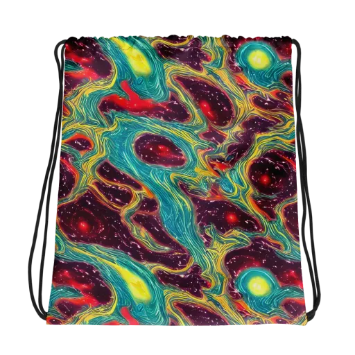 Cosmic Tides on a Drawstring Bag
