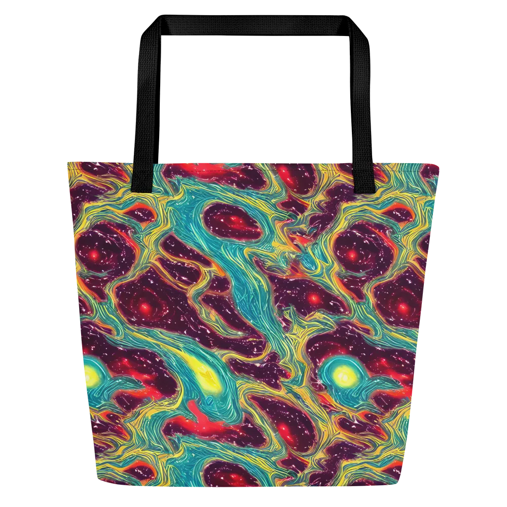 Cosmic Tides on Large Tote Bag W/ Pocket — Front