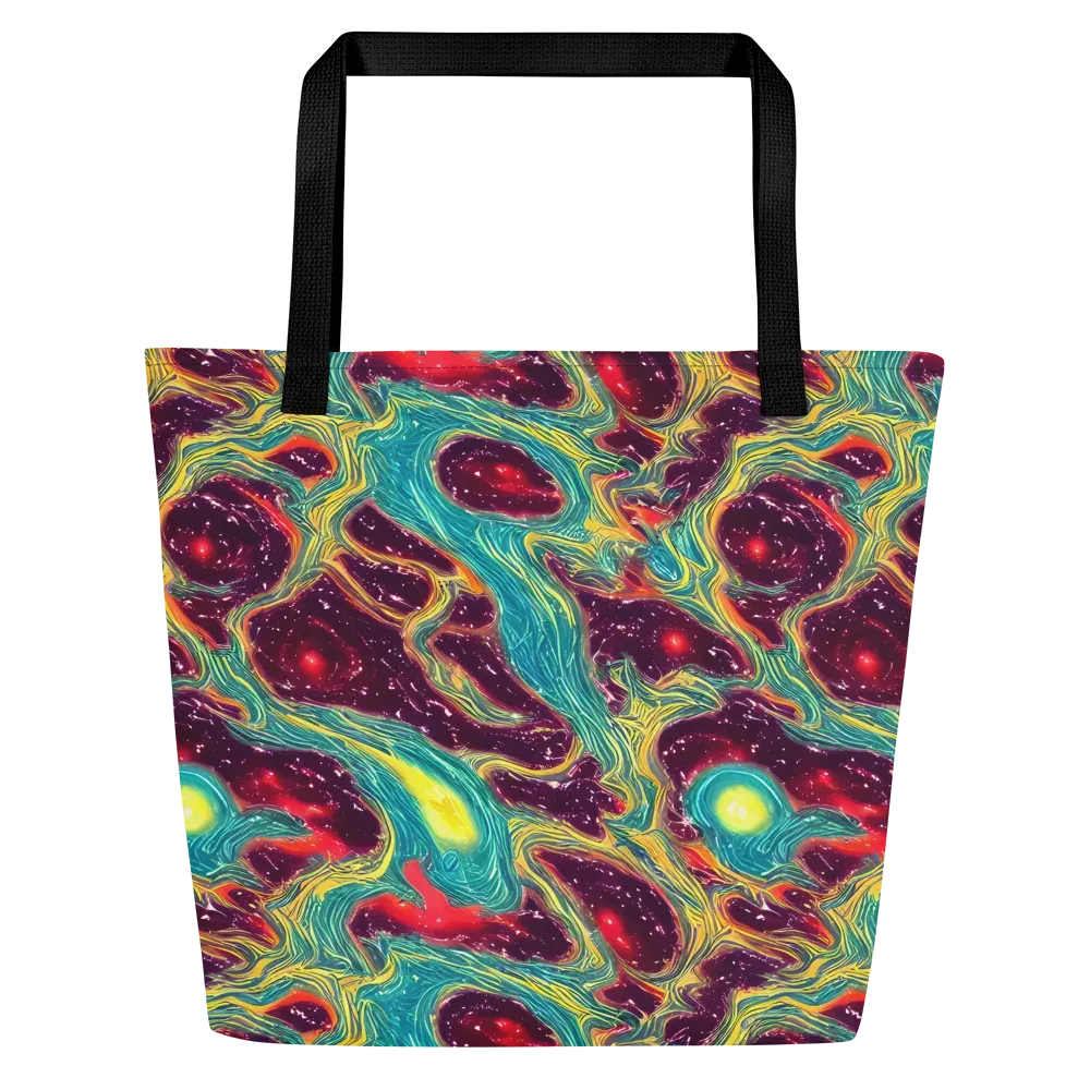 Cosmic Tides on Large Tote Bag W/ Pocket — Front