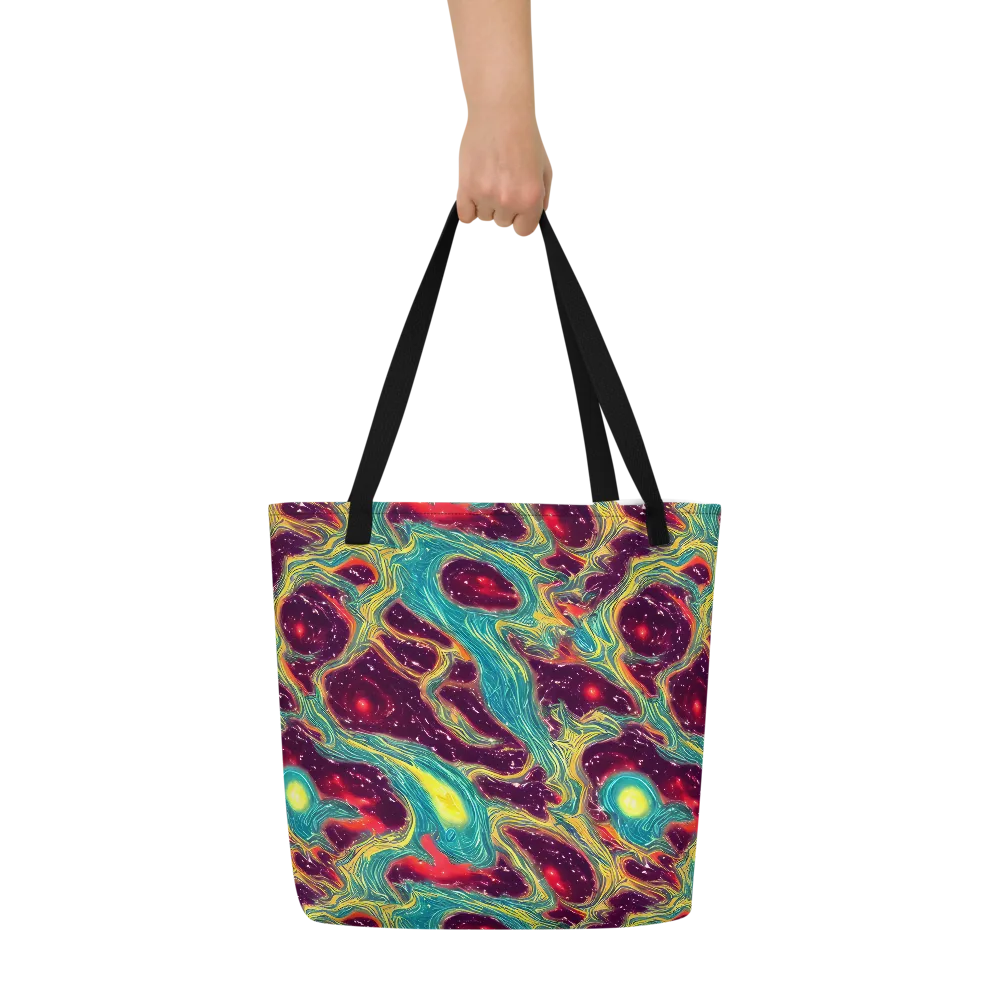 Cosmic Tides on Large Tote Bag W/ Pocket — Front