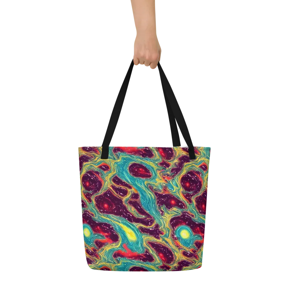 Cosmic Tides on Large Tote Bag W/ Pocket — Front