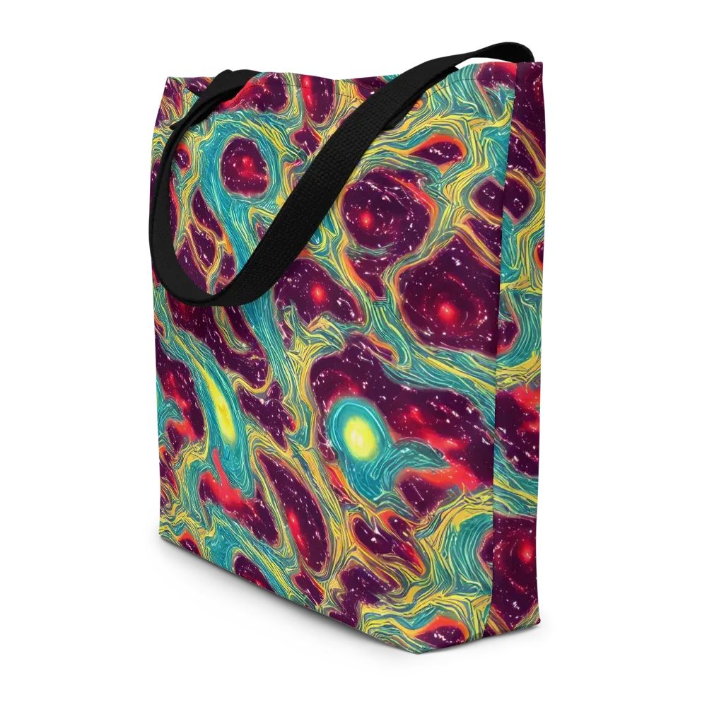 Cosmic Tides on Large Tote Bag W/ Pocket — Front