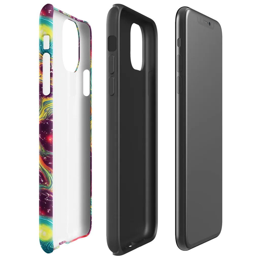 Cosmic Tides on Tough Case for iPhone® — Right