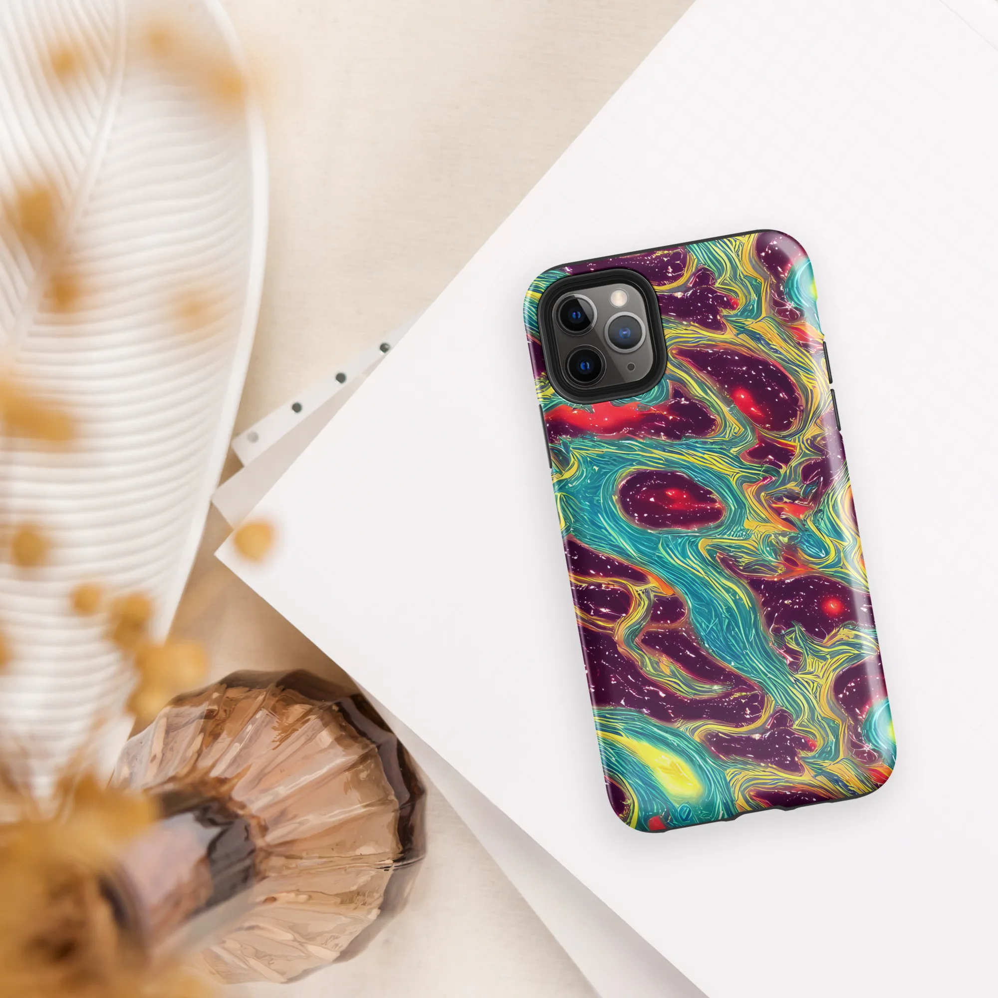 Cosmic Tides on Tough Case for iPhone® — Front