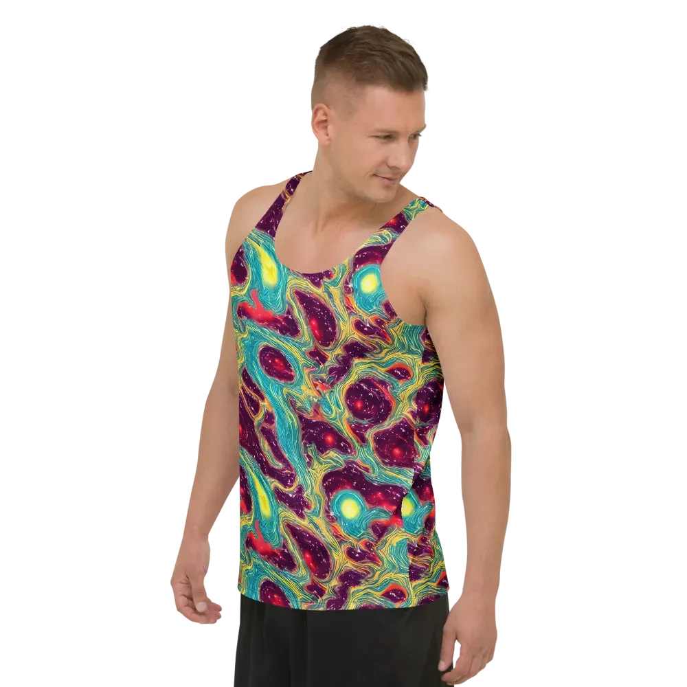 Cosmic Tides on Men's Tank Top — Left Front