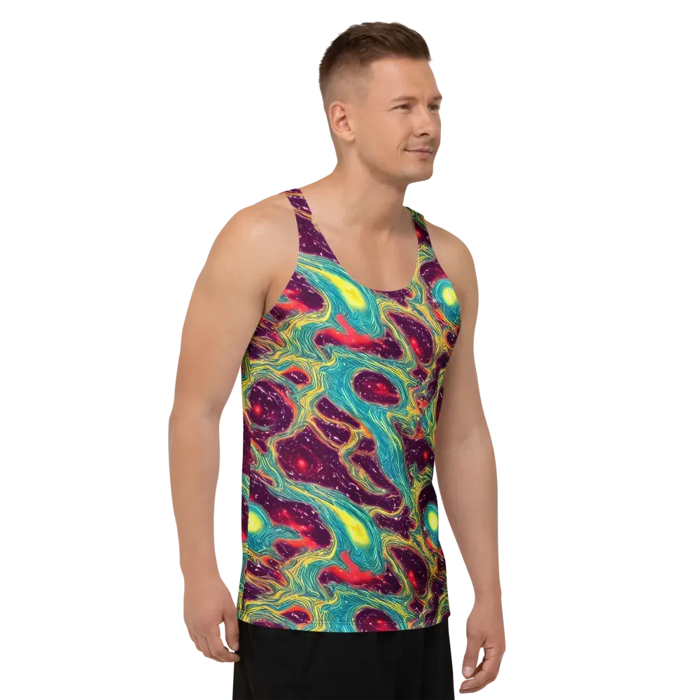Cosmic Tides on Men's Tank Top — Right Front