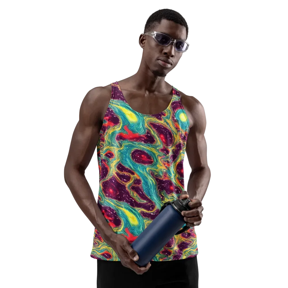 Cosmic Tides on Men's Tank Top — Front