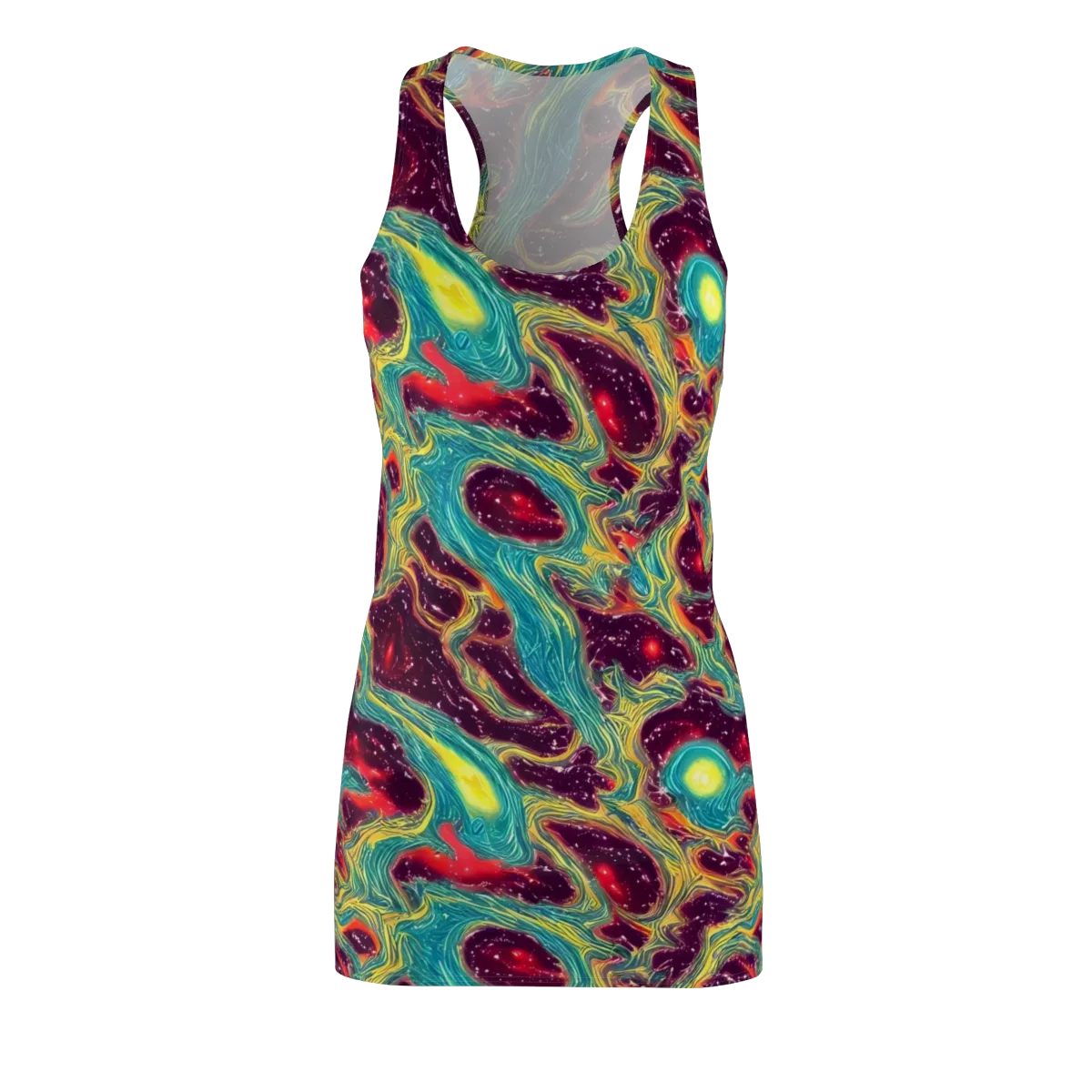 Cosmic Tides on Racerback Dress — Front