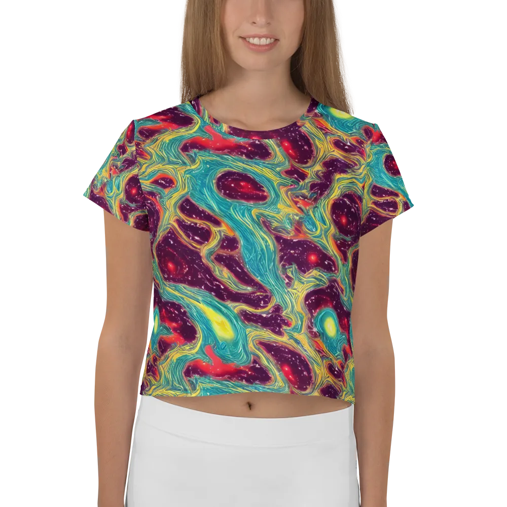 Cosmic Tides on Crop Tee — Front