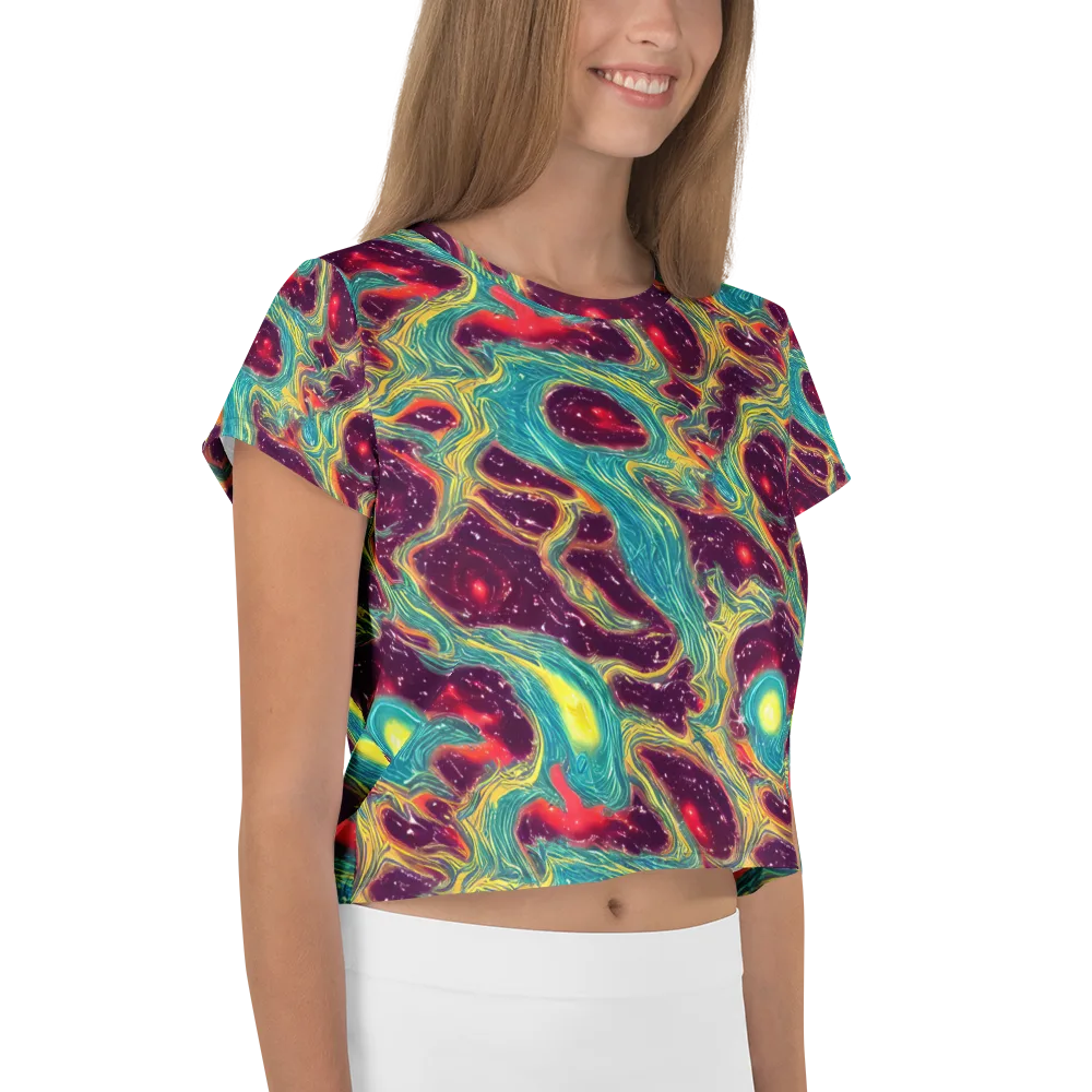 Cosmic Tides on Crop Tee — Right