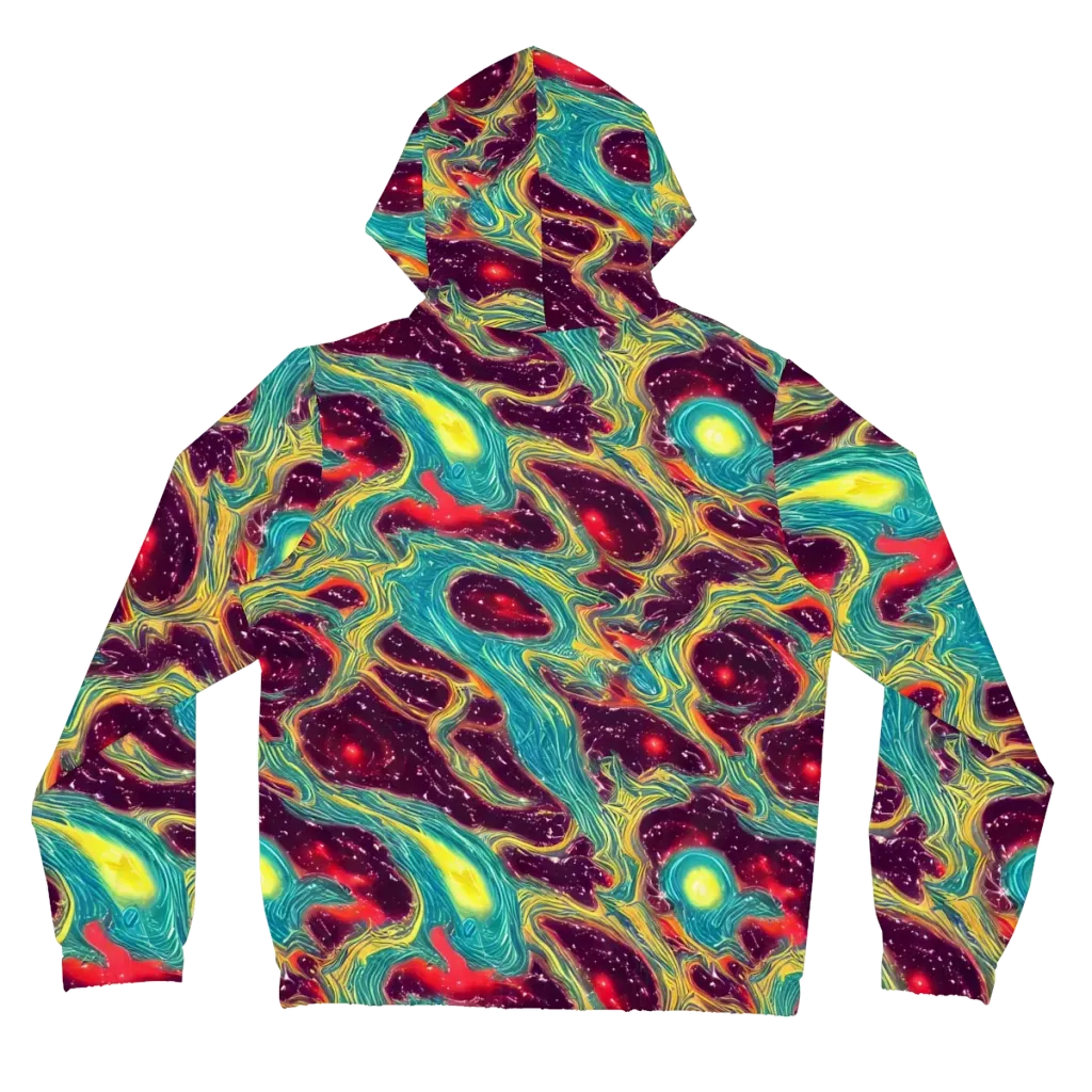 Cosmic Tides on Women's Full-Zip Hoodie — Back