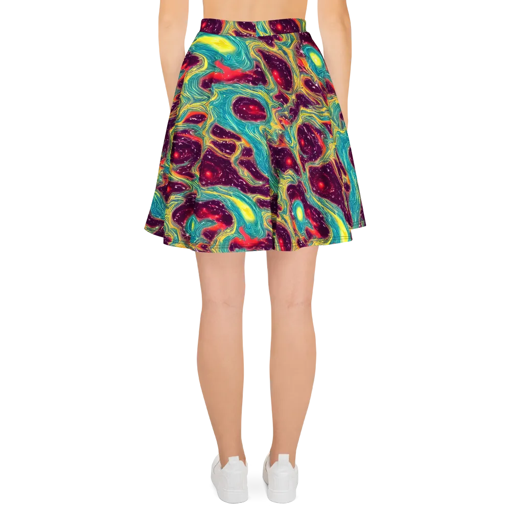 Cosmic Tides on Skater Skirt — Back