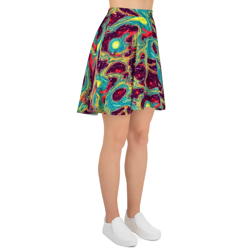 Cosmic Tides on Skater Skirt — Right