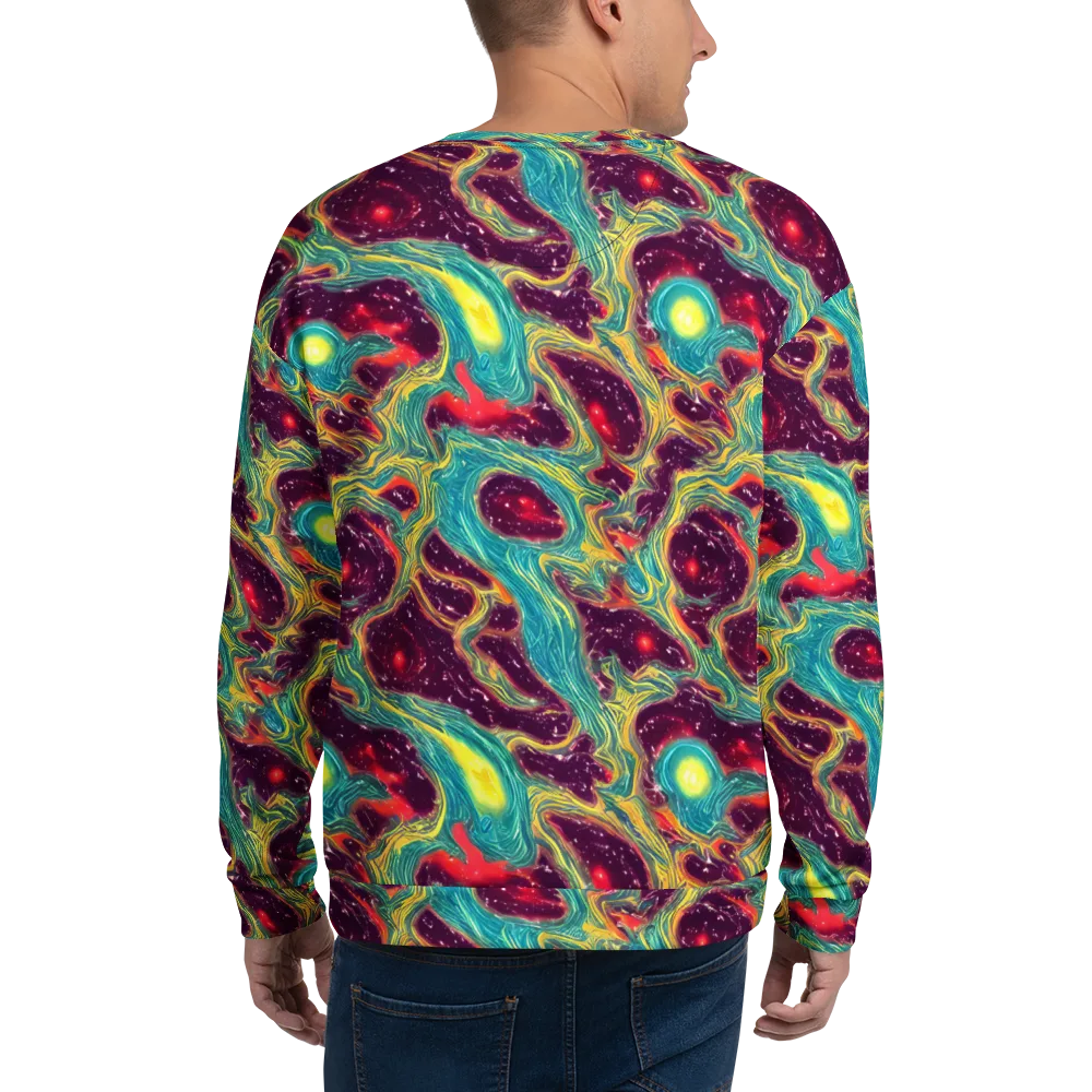 Cosmic Tides on Sweatshirt — Back