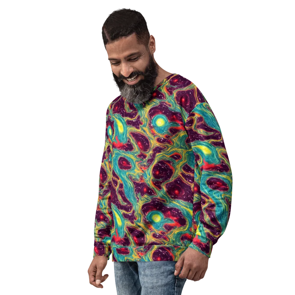 Cosmic Tides on Sweatshirt — Left Front