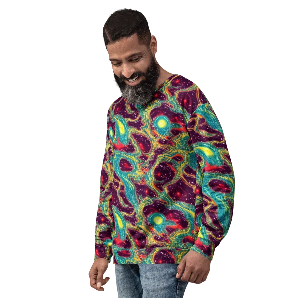 Cosmic Tides on Sweatshirt — Left Front